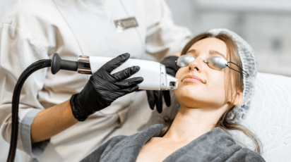 Tratamento de poros dilatados com laser